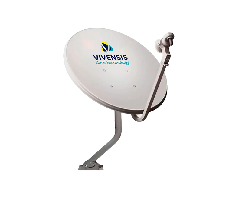 Mini parabólica vivensis 60 cm cc sem cabo e LNBF