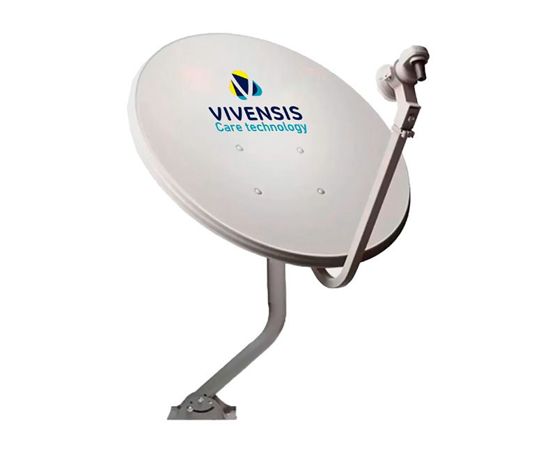Mini parabólica vivensis 75cm cc nac sem cabo e LNBF