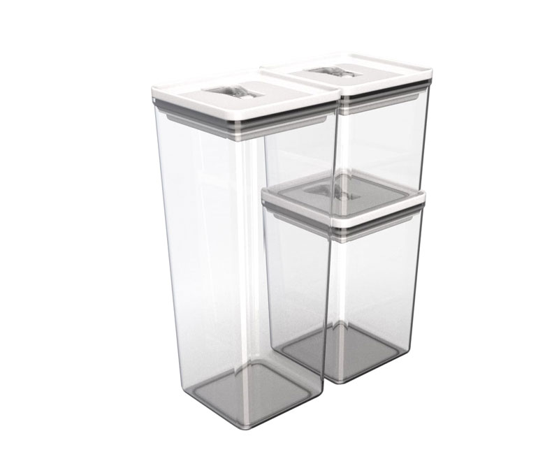 Kit organizador hermético dubai branco