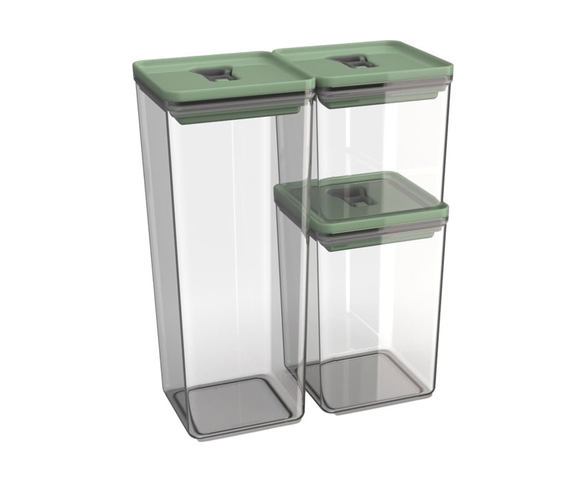 Kit organizador hermético dubai verde