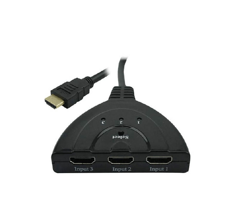chave seletora hdmi 3 entradas x 1 saida - mxt