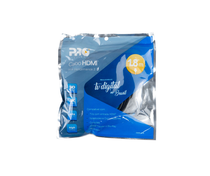 cabo hdmi 1,8m - proeletronic