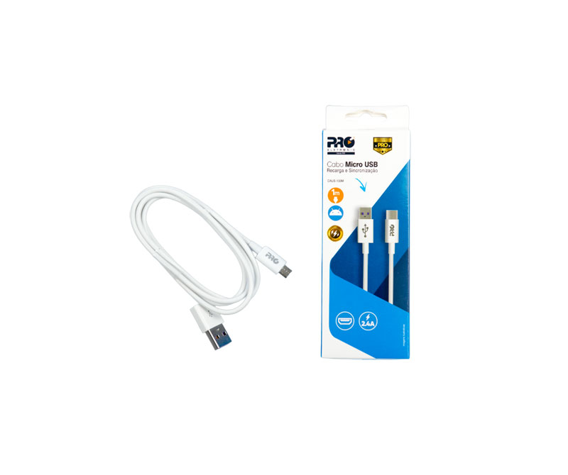 cabo usb para micro usb 1m - proeletronic